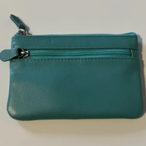 Women's Genuine Leather Coin Purse & Credit Card Wallet w/Key Chain Holder - NEW