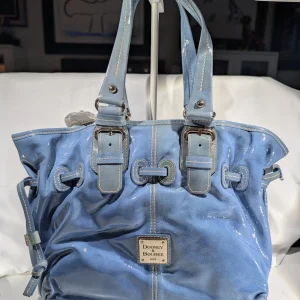 Dooney & Bourke Small Chiara Shoulder Bag In Denim Drawstring Purse NEW