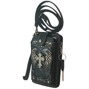 Cross Small Cell Phone Purse Wallet Crossbody Bag For Women Cellphone Key Holder